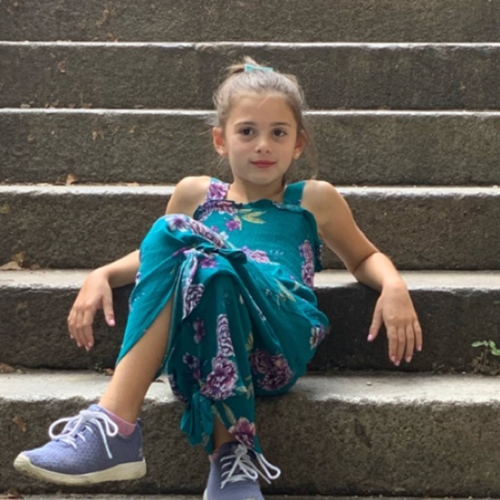 Art Class Smocked Jumpsuit Turquoise & Purple S​ - Picture 10 of 16